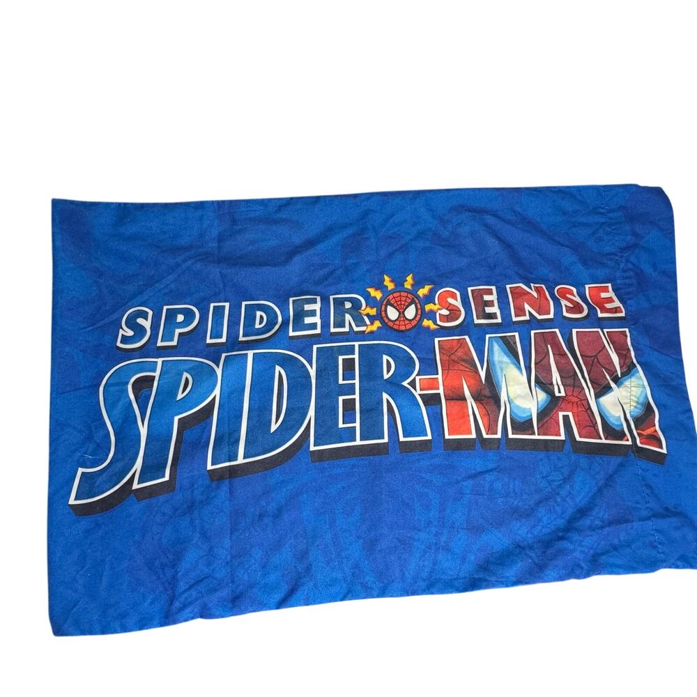 Marvel Spider-Man Spider‎ Sense Pillowcase Blue Reversible Standard 20x30